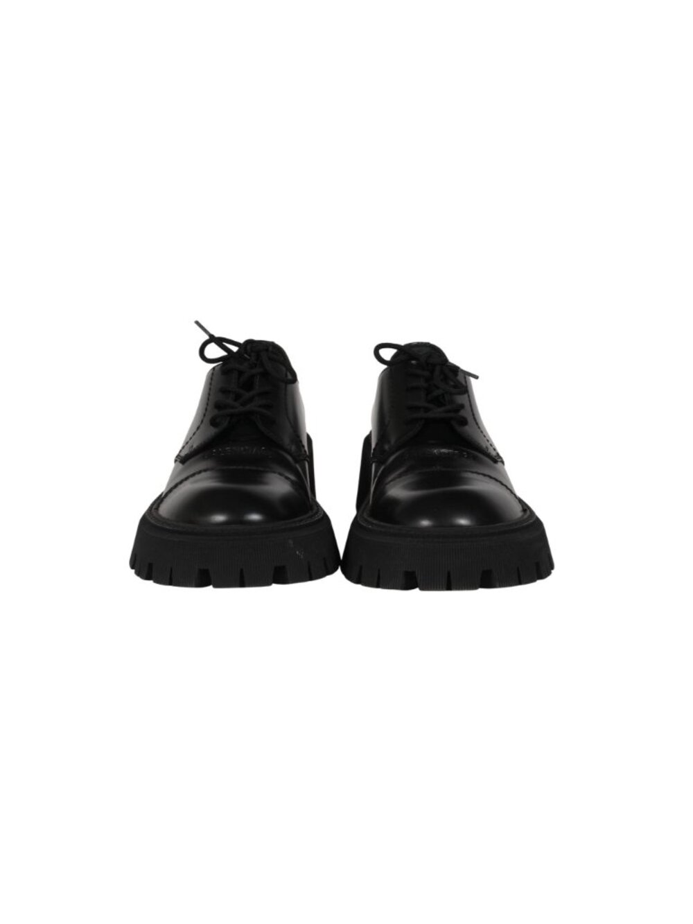 Balenciaga Mens Tractor Derbys US 10 EU 43 Black Leather Cunky Lace Ups - Picture 2 of 13